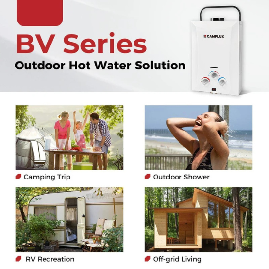 8 Liter Camplux Portable Water Heater