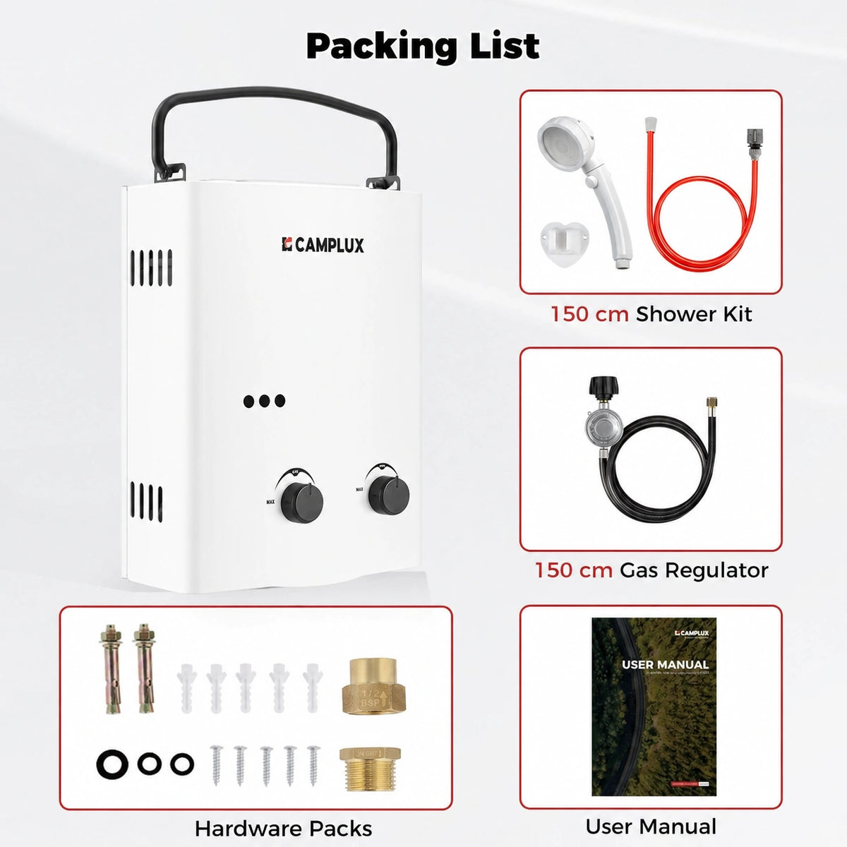camplux ay132 packing list