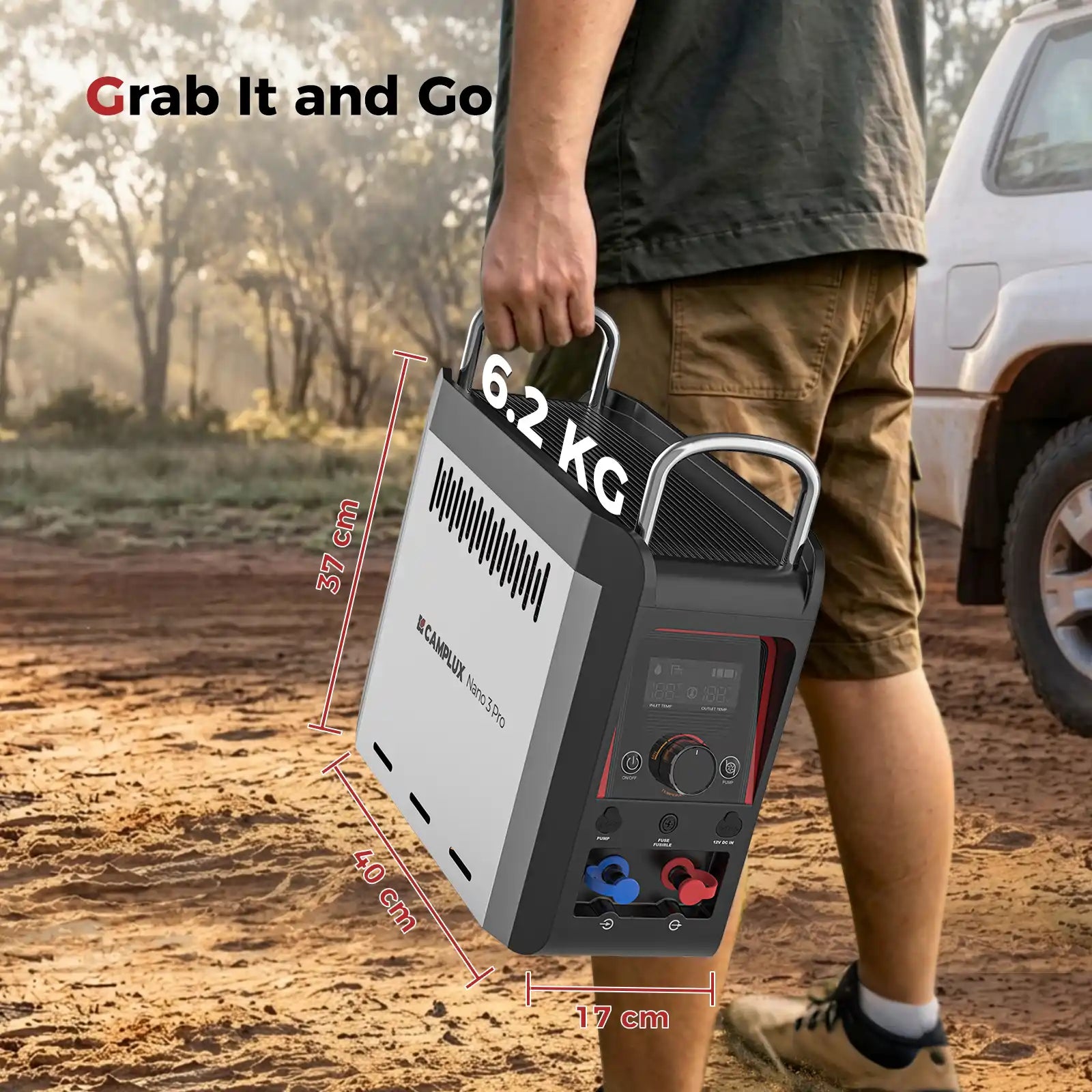 lightweight camplux nano 3 pro for australian bush camping