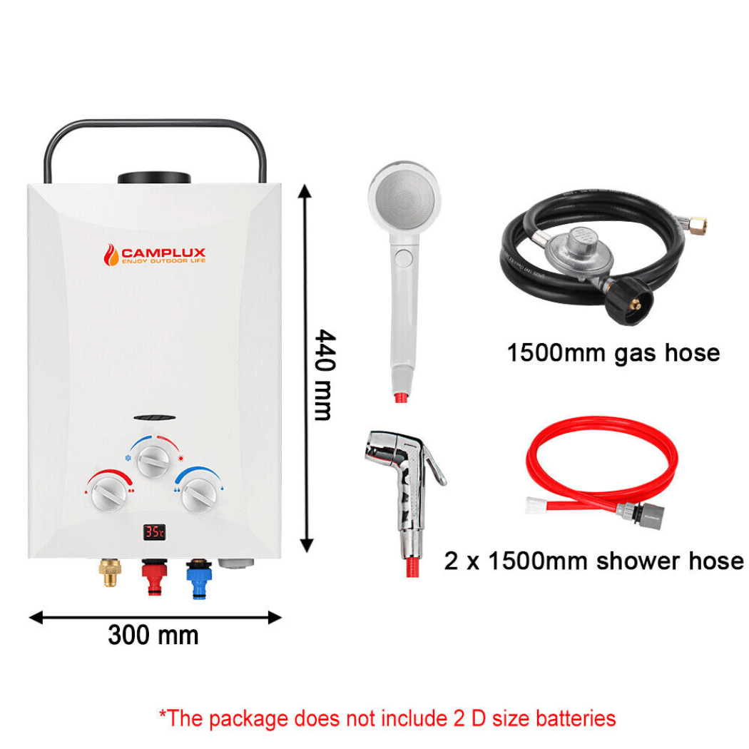 8 Liter Camplux Portable Water Heater