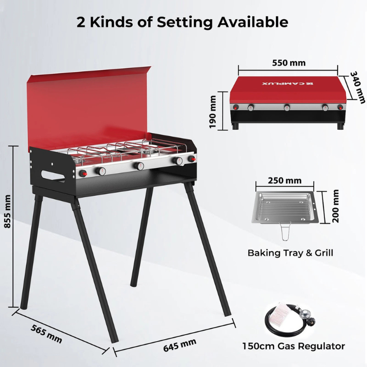 Camping Stove 3 Burner JK-6330