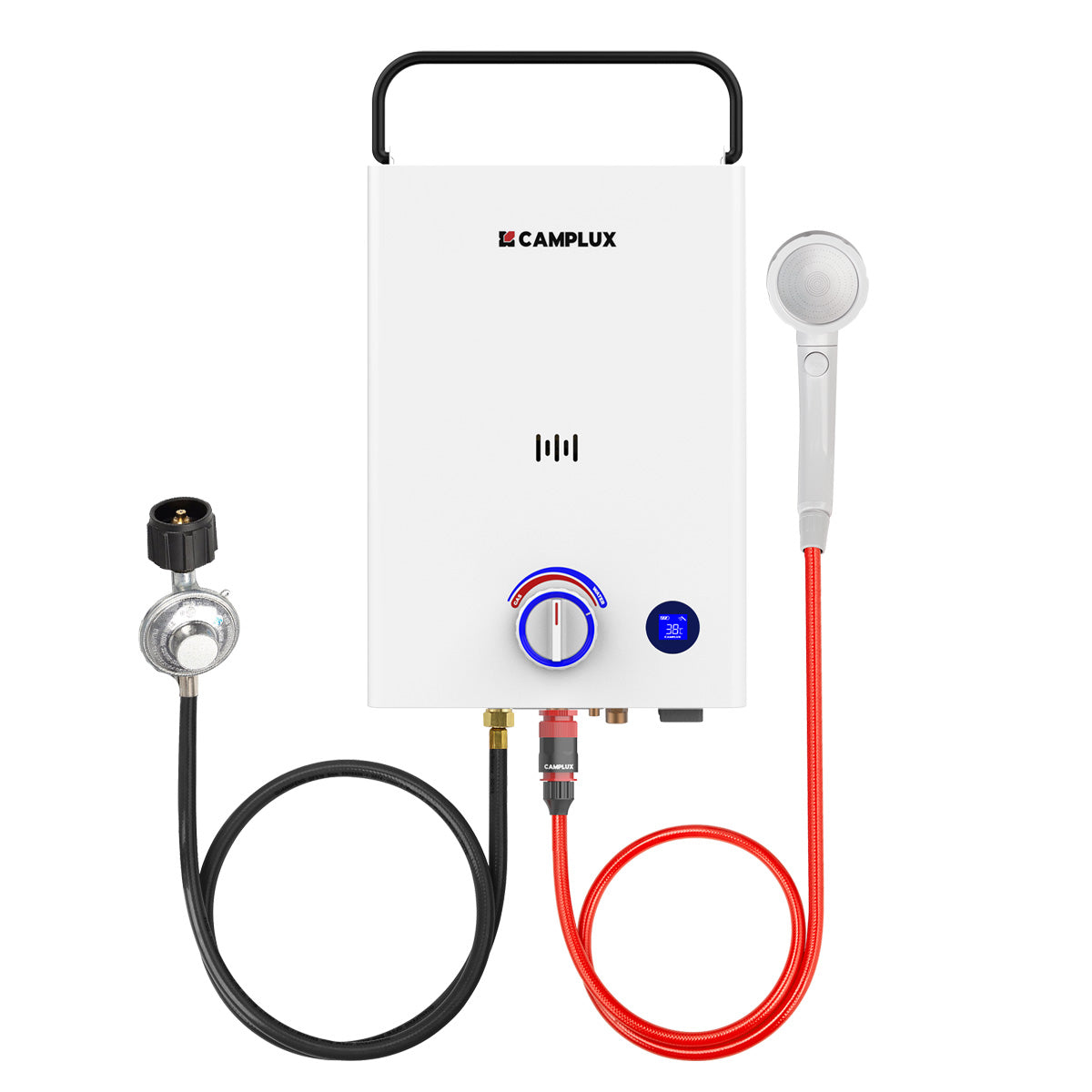 camplux F10 10L portable propane water heater design